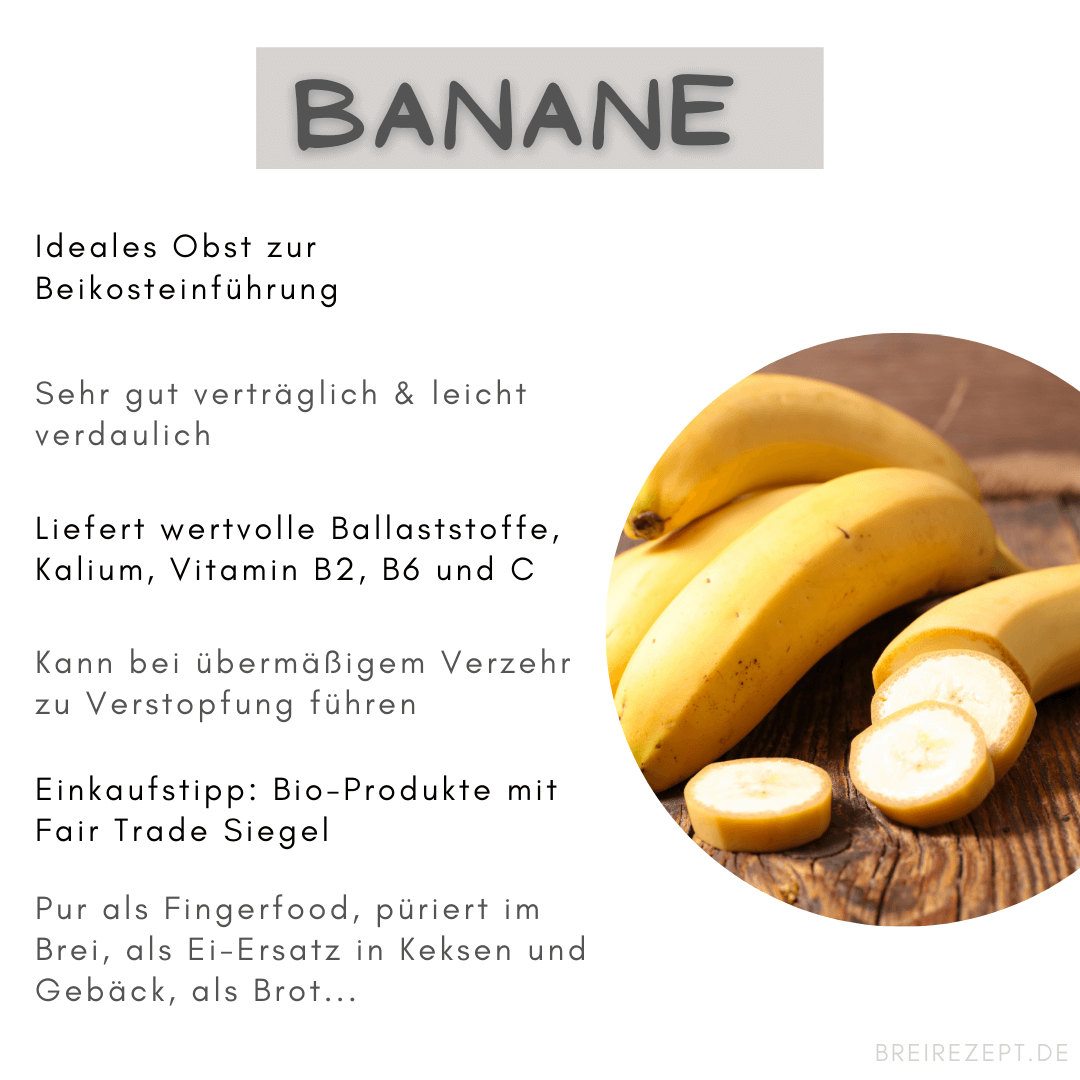 Banane für das Baby
