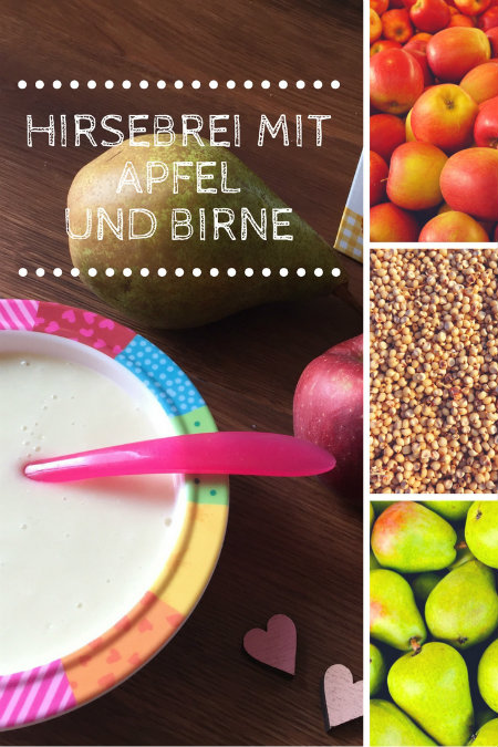 Hirse-Babybrei mit Apfel und Birne