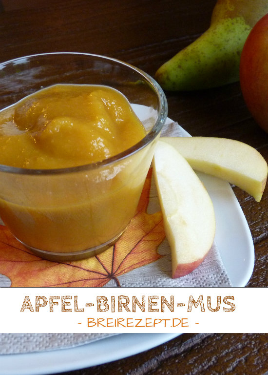 Apfel-Birnen-Brei für das Baby selbermachen