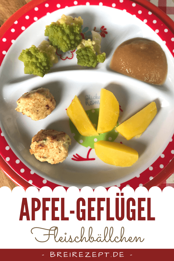 Apfel-Geflügelbällchen