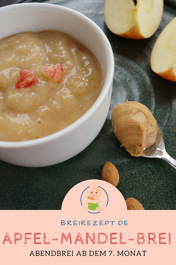 Babybrei mit Mandelmus und Apfel Babybrei mit Mandelmus und Apfel