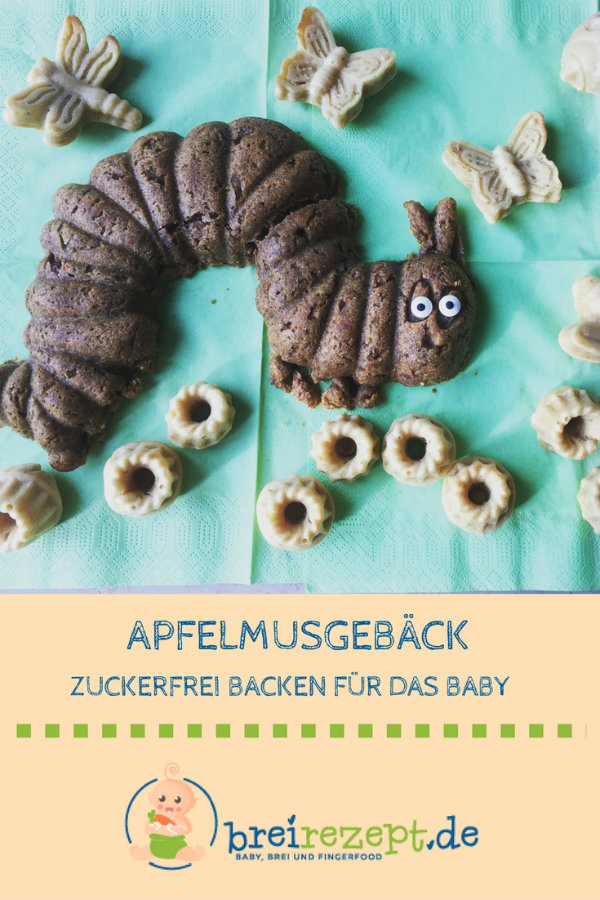 Apfelmusbrot ohne Zucker als Kuchen backen