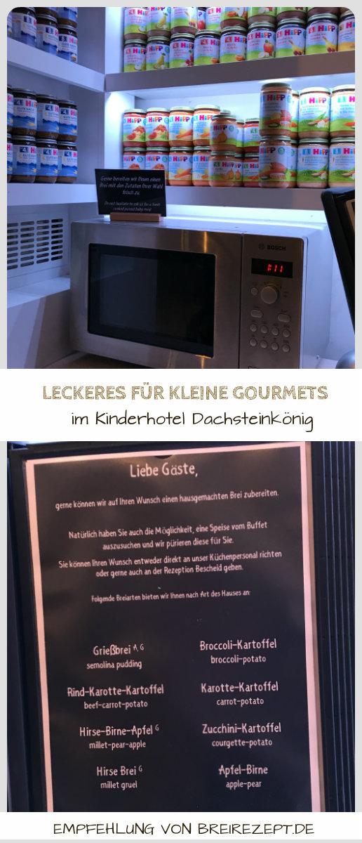 Babybrei im Kinderhotel Dachsteinkönig