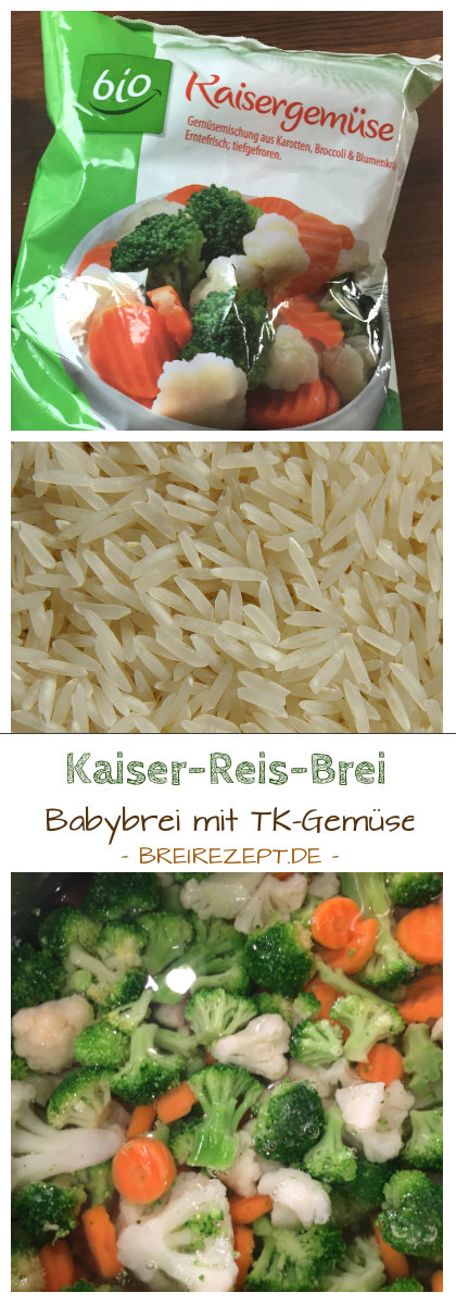 Babybrei mit Tiefkühlgemüse