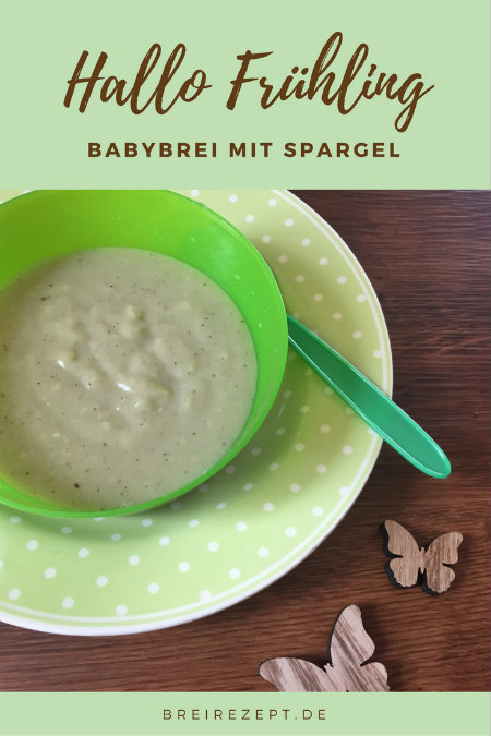 Babybrei mit Spargel