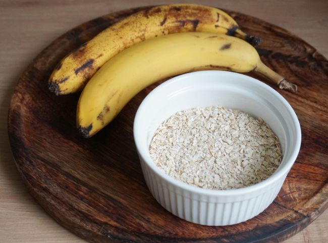 Bananen-Haferflocken-Kekse 2 Zutaten Bananen-Haferflocken-Kekse 2 Zutaten