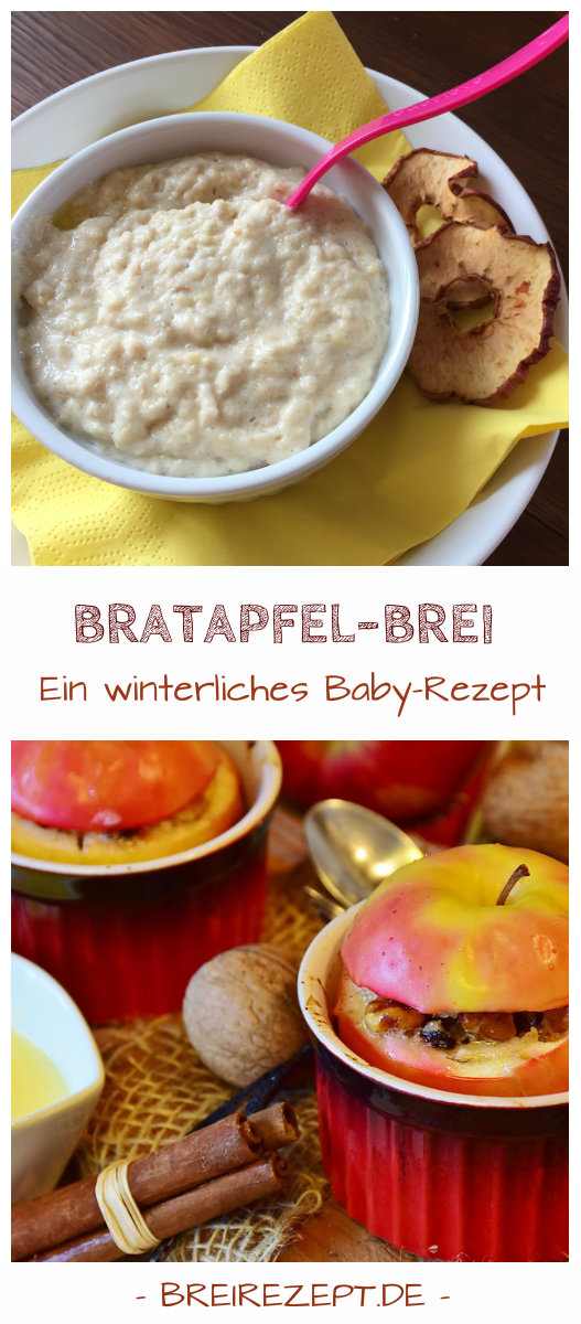 Bratapfel-Babybrei für das Baby