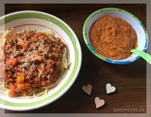 Spaghetti Bolognese Brei Spaghetti Bolognese Brei