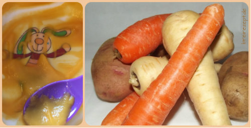 Wurzelgemüsebrei mit Hühnchen Wurzelgemüsebrei mit Hühnchen