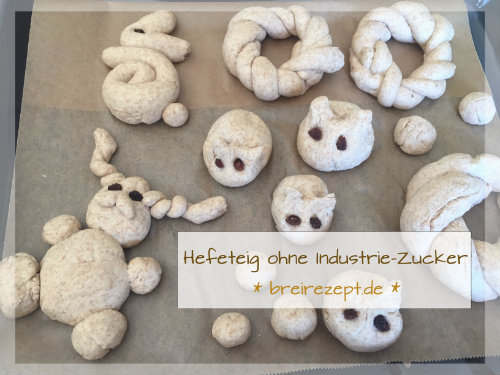 Hefeteig ohne Zucker Hefeteig ohne Zucker