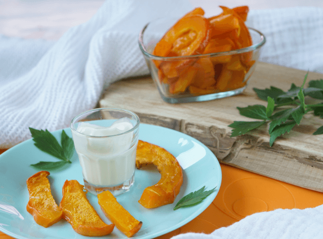 Kürbis-Sticks aus dem Backofen als Fingerfood für das Baby