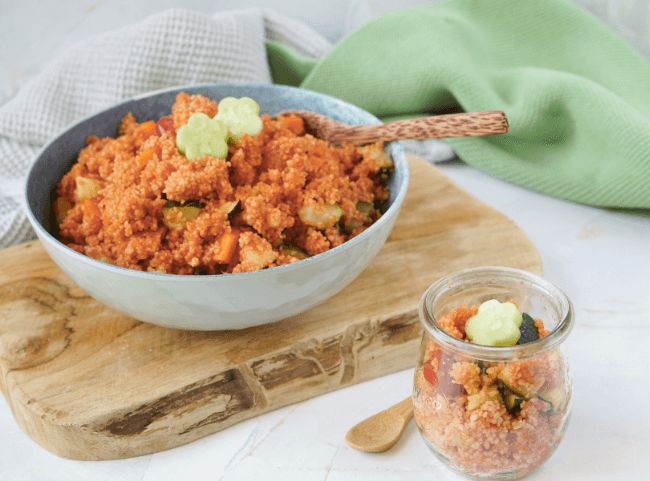 Couscous Salat mit Tomaten für Baby und Kleinkind