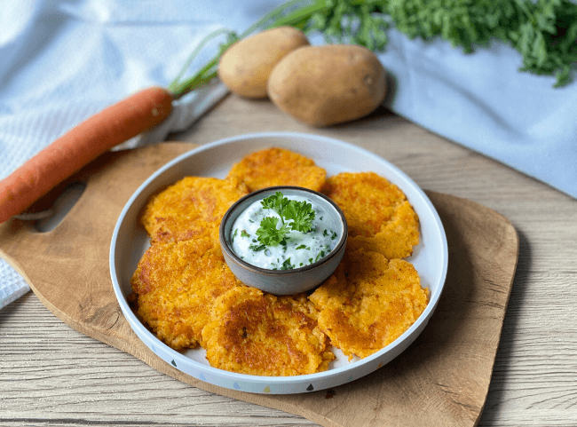 Kartoffel-Möhren-Taler Kartoffel-Möhren-Taler
