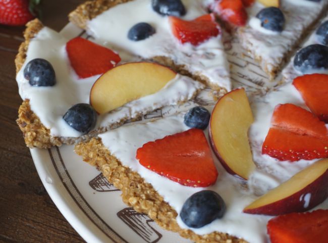 Frühstückspizza mit Haferflocken