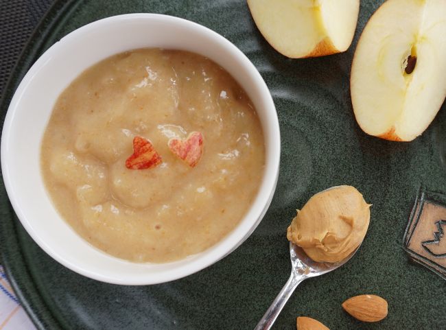 Abendbrei-Rezept mit Apfel und Mandelmus