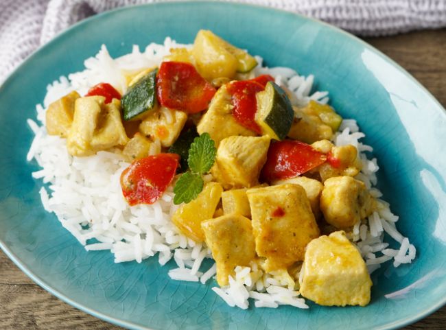 Mildes Hähnchen-Curry für Groß und (ganz) Klein