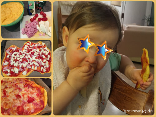 Pizza für das Baby