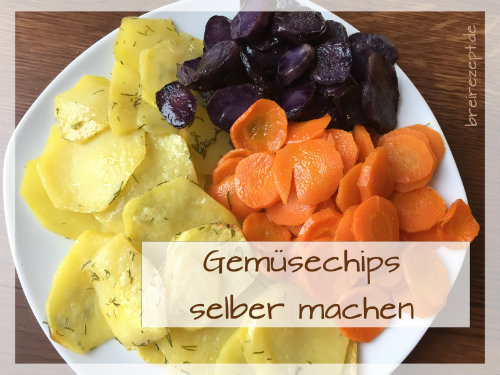 Gemüsechips als Snack für das Baby selber machen