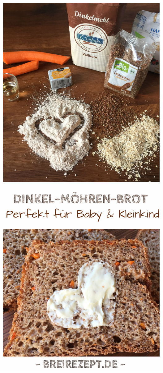 Baby-Brot ohne Salz mit Dinkel