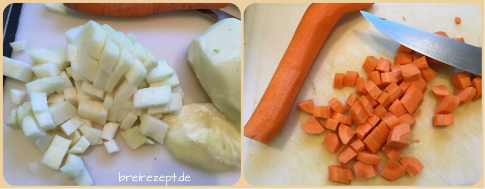 Buchstabensuppe mit Gemüse
