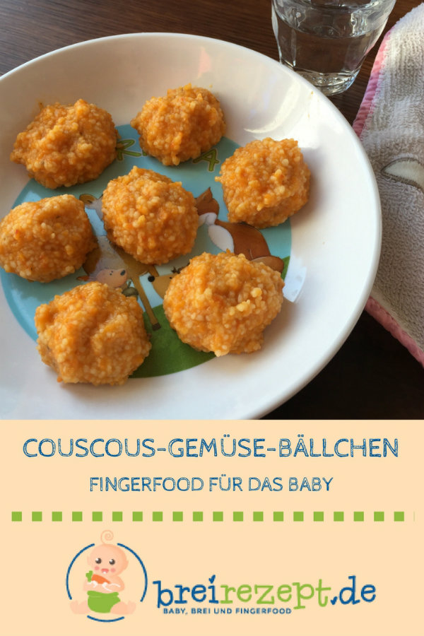 Couscous-Gemüse-Bällchen brefreie Beikost Baby