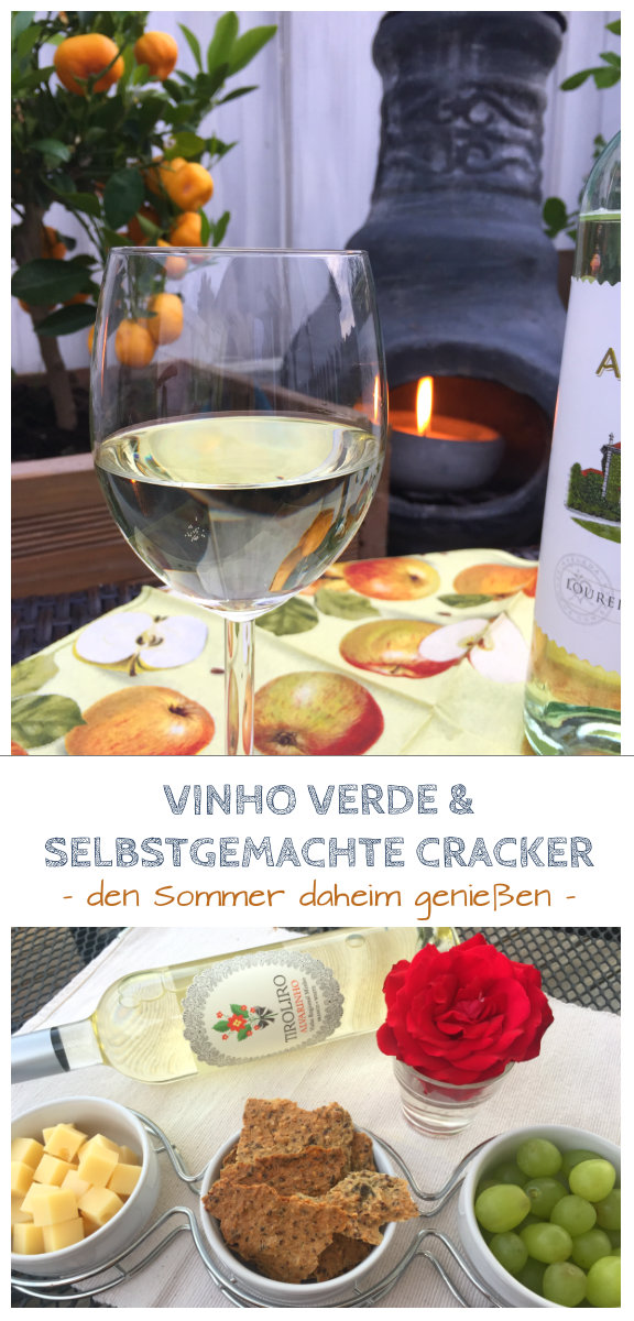 Cracker selber machen und den Sommer mit leckerem Wein aus Portugal auf Balkonien genießen