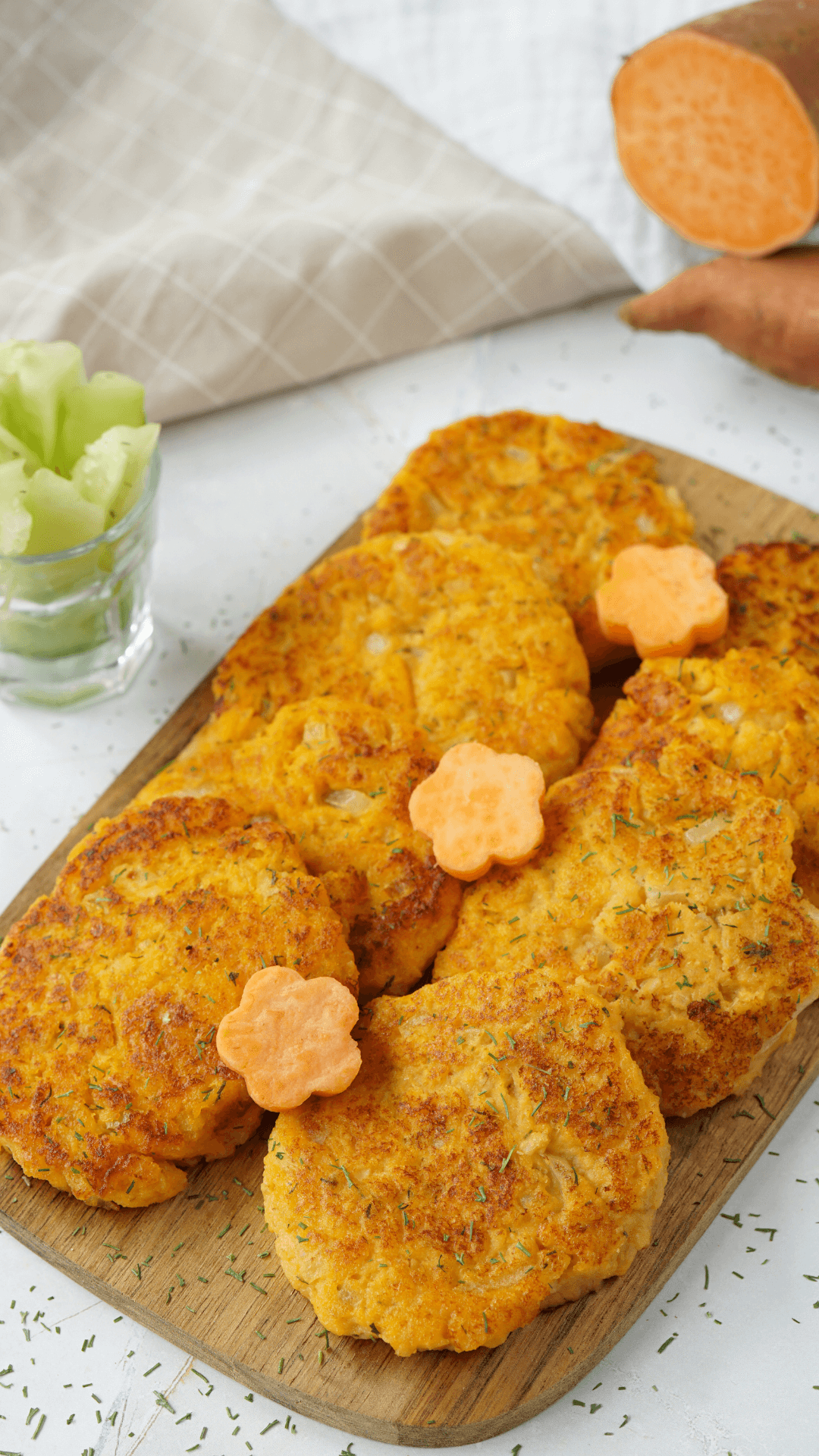 Fischbuletten mit Süßkartoffel für das Baby