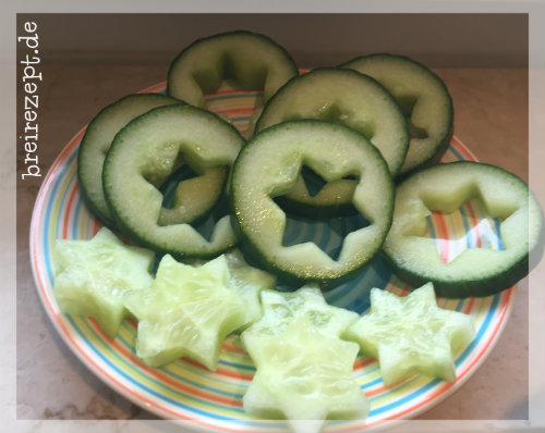 Gemüse ausstechen für Kinder