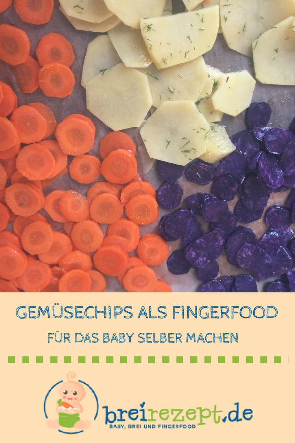 Gemüsechips als Snack für das Baby selber machen