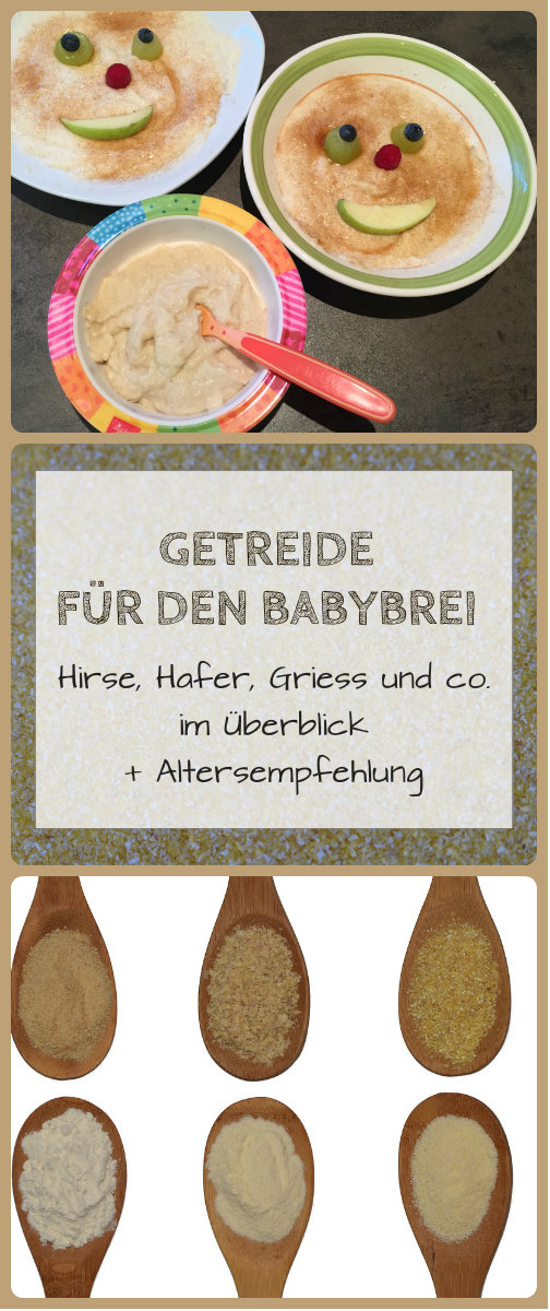 Getreide für den Babybrei: Weizen, Hirse, Griess und co.