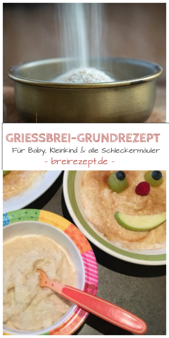 Griessbrei Grundrezept für Babybrei und Kleinkind Griessbrei Grundrezept für Babybrei und Kleinkind