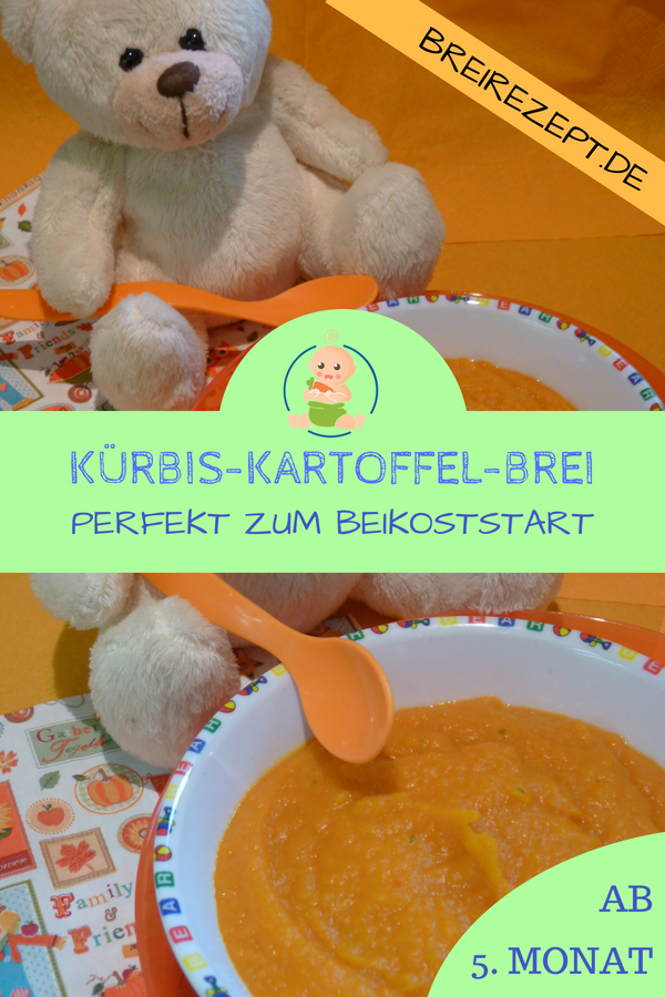 Kürbis-Kartoffel-Brei für Babys nach dem 4.Monat