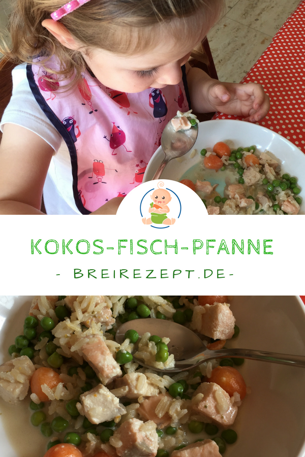 Kokos-Fisch-Gemüsepfanne Rezept für Baby und Familie Kokos-Fisch-Gemüsepfanne Rezept für Baby und Familie