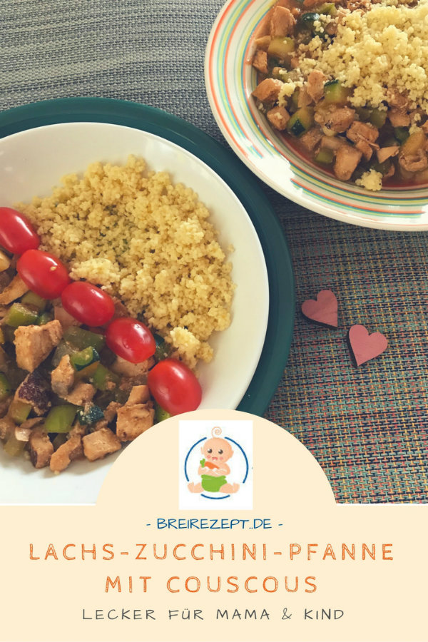 Lachs-Zucchini-Pfanne mit Couscous Lachs-Zucchini-Pfanne mit Couscous