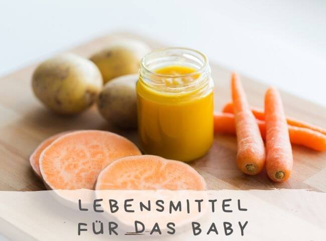 Lebensmittel für das Baby