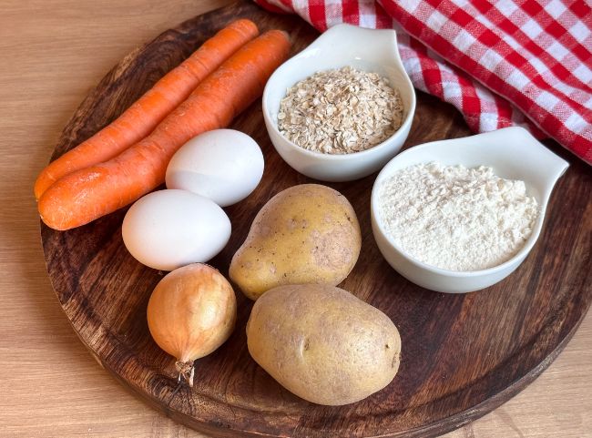 Möhrenpuffer mit Haferflocken Rezept