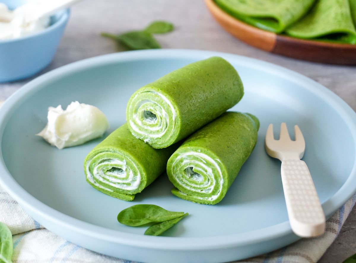 Pfannkuchen mit Spinat Pfannkuchen mit Spinat