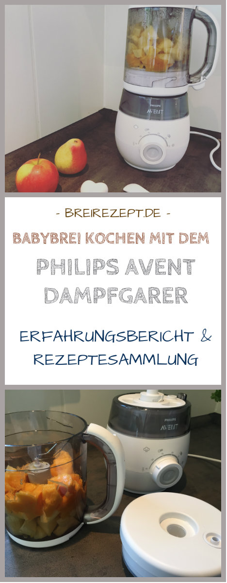 Babybrei mit dem Philips Avent Dampfgarer kochen Babybrei mit dem Philips Avent Dampfgarer kochen
