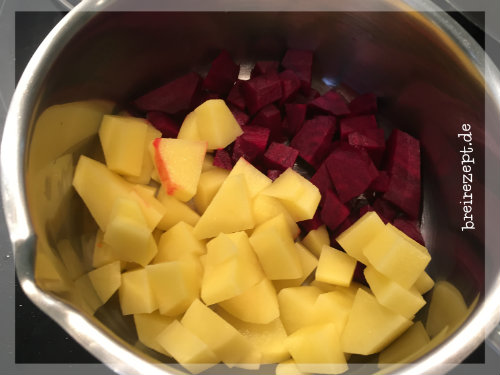Rote Beete Kartoffelbrei Baby Rote Beete Kartoffelbrei Babyi