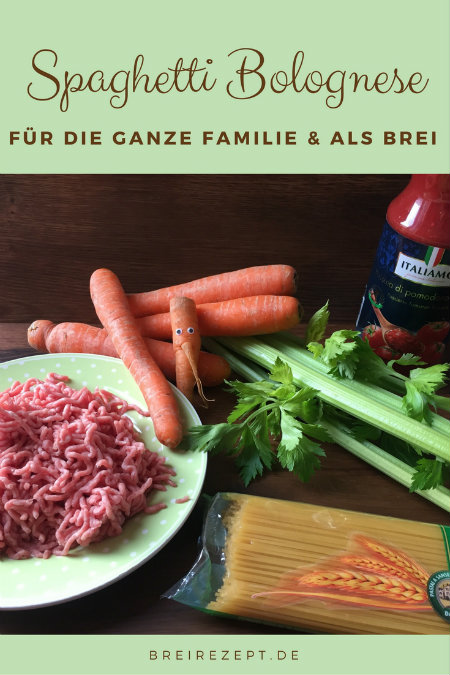 Spaghetti Bolognese für Baby und Familiel