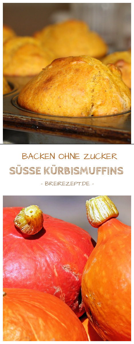 Kürbismuffins ohne Zucker