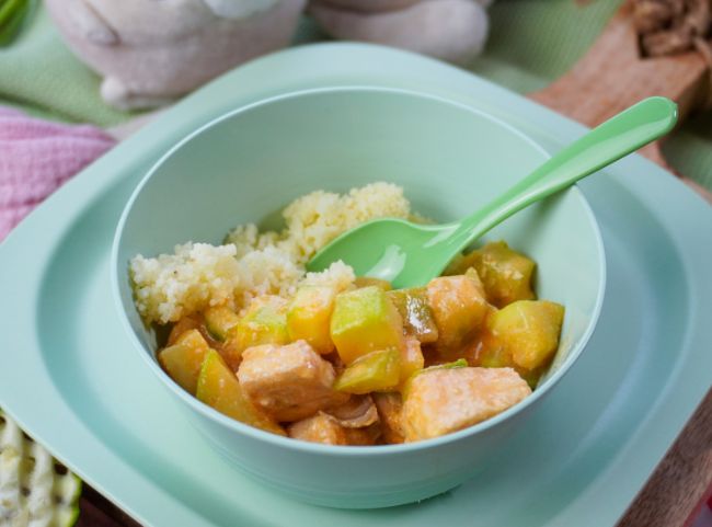 Lachs-Zucchini-Pfanne mit Couscous